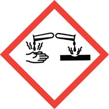 corrosive material warning